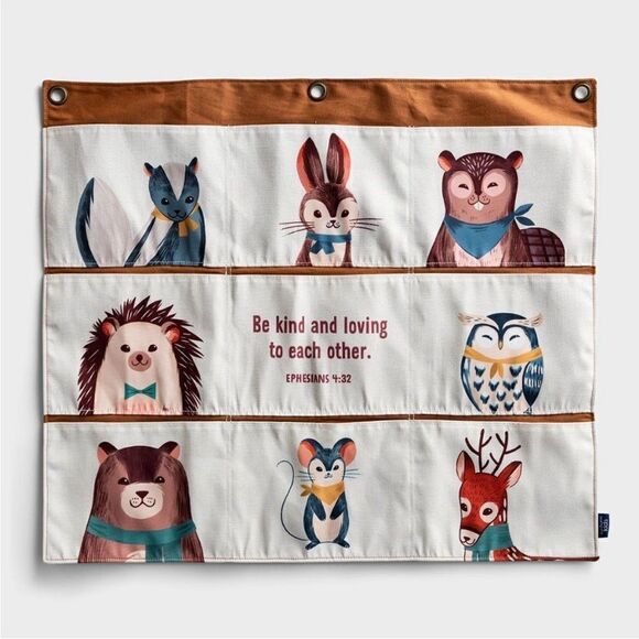 Hallmark Mary & Martha Woodland Toy Organizer - NEW - Picture 1 of 3